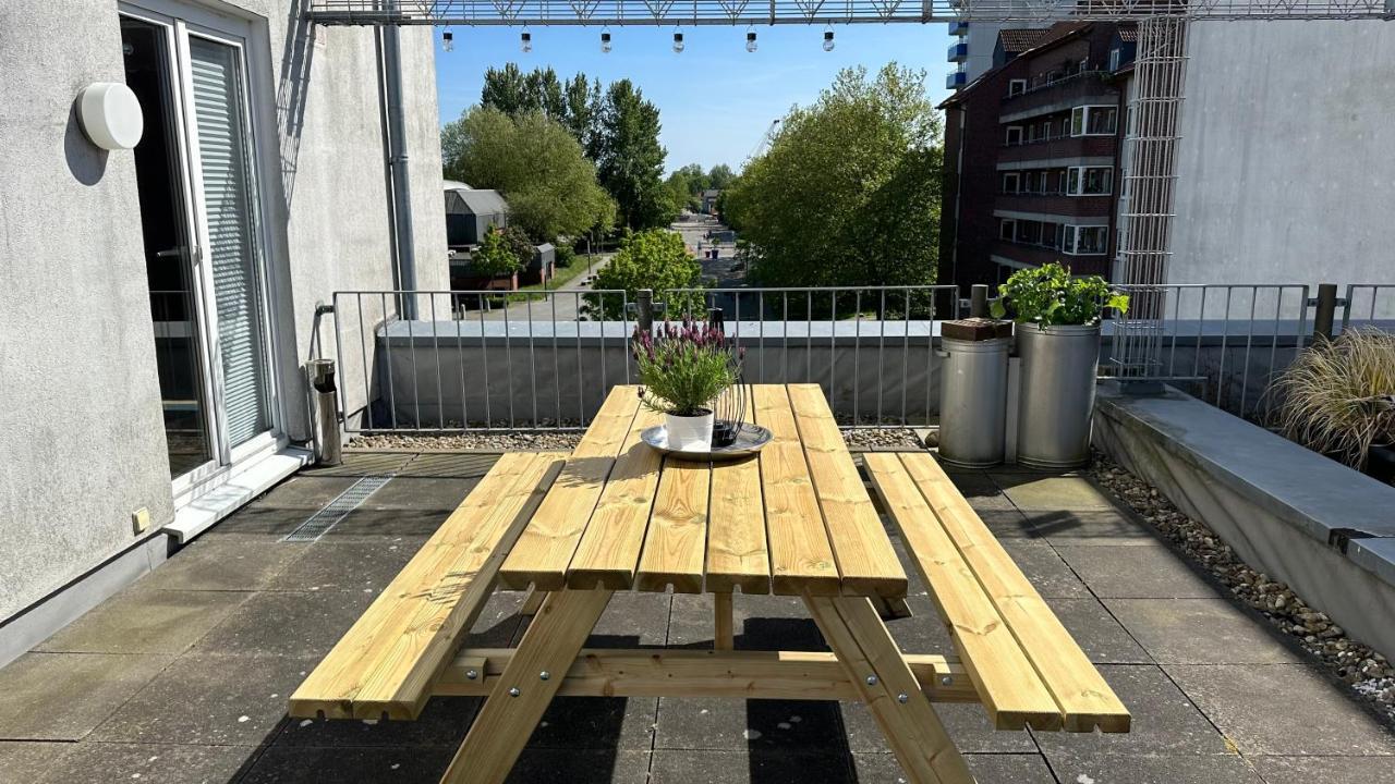 Fischers Ferienwohnung Mit Dachterrasse, Innenstadt Вильгельмсхафен Экстерьер фото